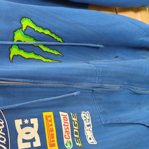 SOLD check out my black1 RARE XL DC brand Monster energy Ken Block hoody Zip Up - Picture 7 of 11